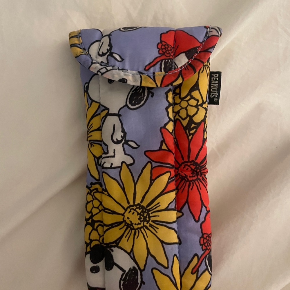 BAGGU Peanuts Floral Glasses Case